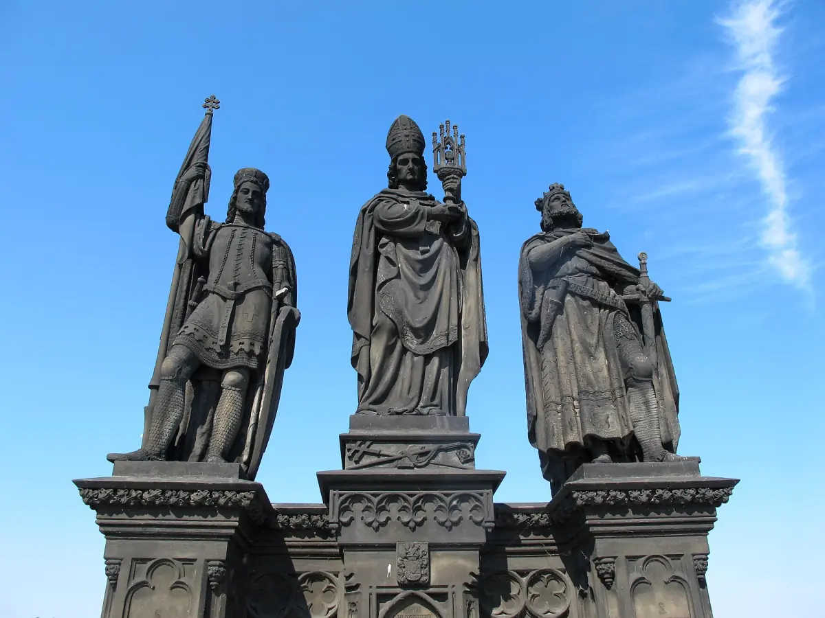 Three saints on Charles Bridge
