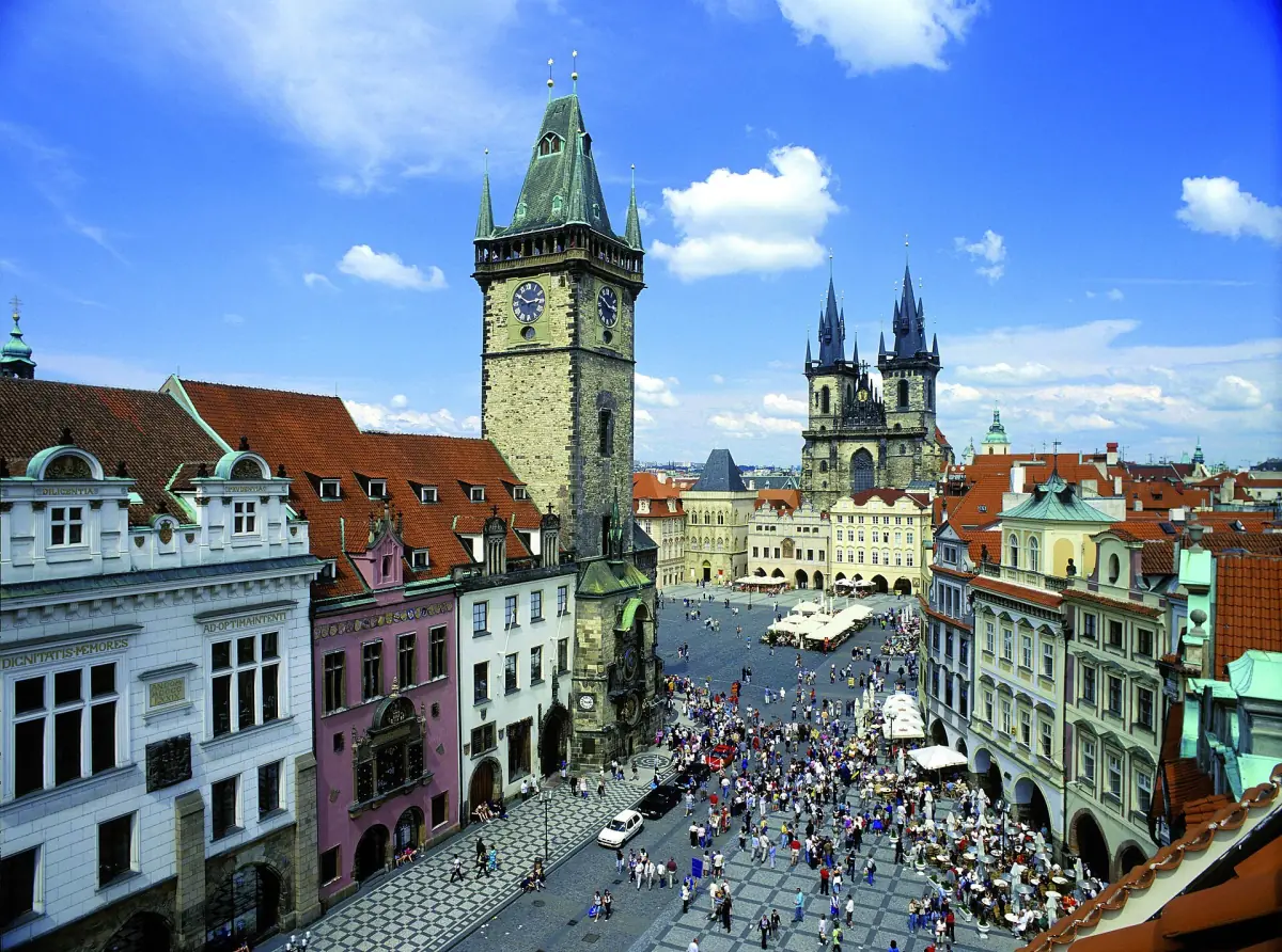Old Town Square from above