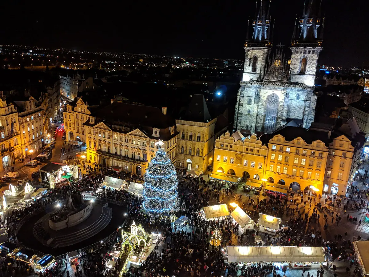 The Christmas market on Old Town Square