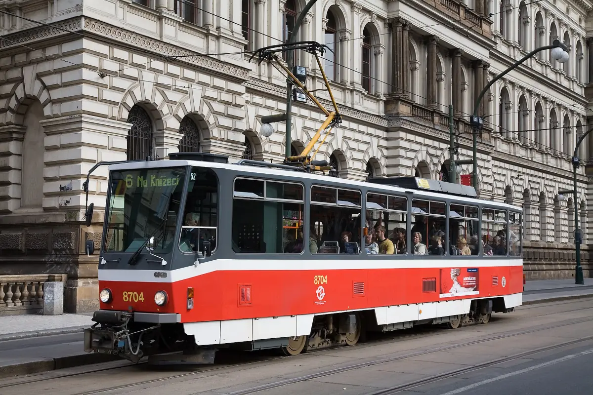 A Prague tram